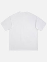 T-Shirt mit handbemaltem Totenkopf-Print - 1629